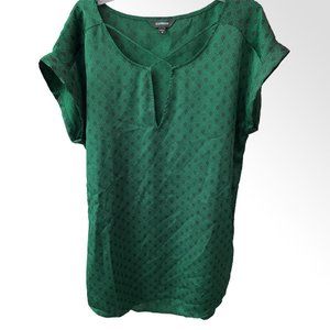 Express Criss Cross Art Deco Print Gramercy Tee